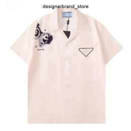 2024 Camisa de diseñador Botón Botón Camasas Impresión Bolera Hawai Floral Men casual Fit Vestido de manga corta