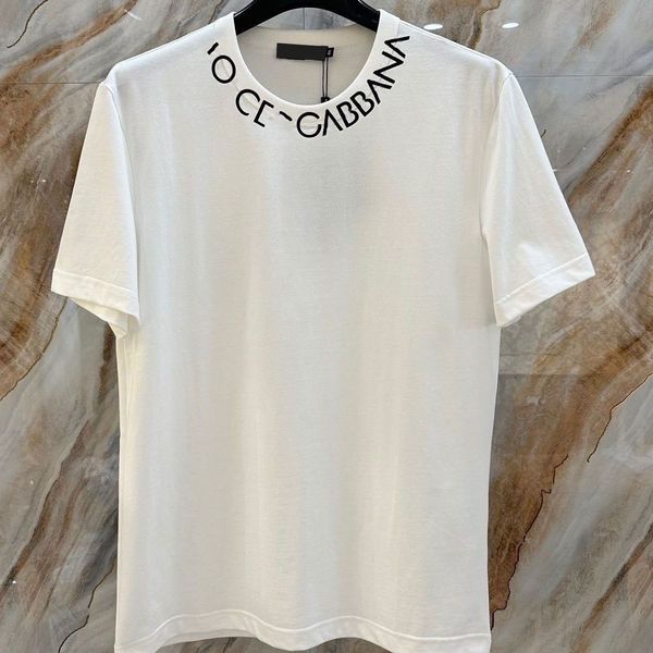 2024 Chemise de créateur T-shirt pour femme Chemise à lettres sur la poitrine Les chemises en coton à col rond décontractées sont à la mode et amples en été pour dames, streetwear, vêtements de grande taille S5XL