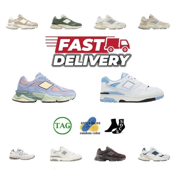 2024 Chaussures de créateurs 9060 2002r 327 Trainers décontractés 906r Quartz Grey Men Womens 530 Cookie Pink White Green Black Sail Mens Femme Sports Sneakers Tennis Chaussures Taille 36-45