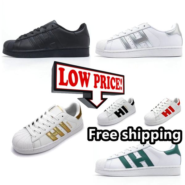 2024 Chaussures de créateurs Chaussures décontractées hommes Sneakers Fashion Stripe Chaussures plates Sports Chaussures de course 36-45 Triple Noir Sports extérieurs