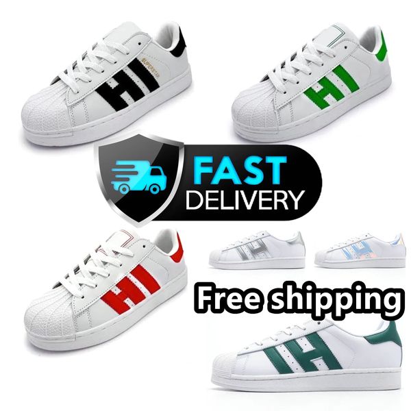 2024 Chaussures de créateurs Chaussures décontractées hommes Femmes Fashion Stripe Stripe Chores plates Sports Chaussures de course 36-45 Sports extérieurs blancs Livraison gratuite