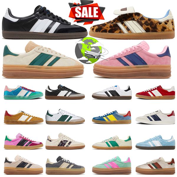 2024 zapatos de diseñador zapatos casuales plataforma atrevida rosa brillo pulso menta núcleo negro pony leopard rosa terciopelo maravilloso cuarzo para mujeres campus deportes deportivos