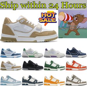 2024 Chaussures de créateurs baskets plates Trainers pour hommes en relief