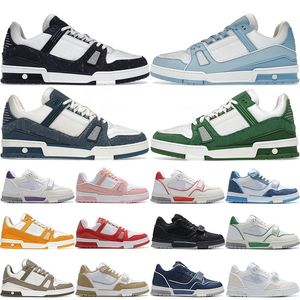 2024 Chaussures de créateurs Baskets d'entraînement pour enfants Virgil Casual Cuir de veau Abloh Superpositions Plate-forme Low Skate Mocassins Épais Chunky Sole Monogrammes Baskets à lacets