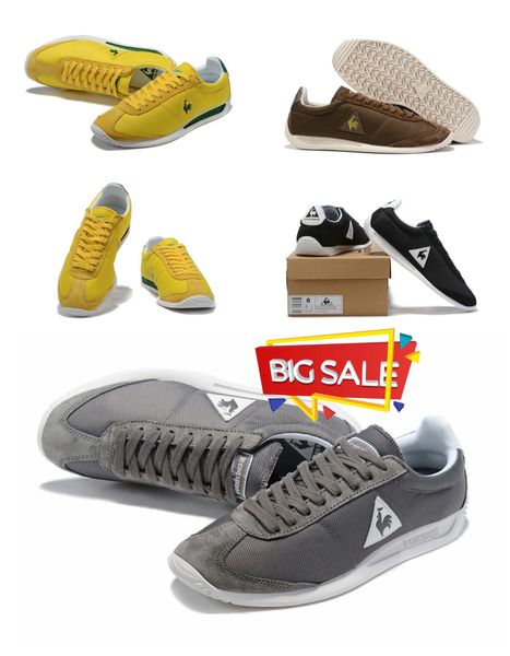 2024 zapatos de diseñador le coq zapatos casuales zapatos para correr zapatillas mujeres suaves 36-44 tamaño negro azul amarillo envío gratis clásico gallo francés gai