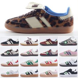 2024 Zapatos de diseñador Gales Bonner Zapatos casuales Estampado de leopardo Zapatillas de deporte vintage Zapatillas de deporte Suela antideslizante Moda Clásico Hombres Mujeres Traje diario Zapatos Tamaño 36-45