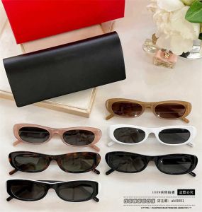 2024 Designer SL Lunettes de soleil Luxury Brand Metal Y Logo Small Frame Black Sunshade Mirror Cadre Fashion Men and Women Quality Trend Trend Sunglasses with Logo Box