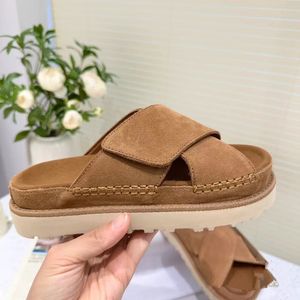 2024 Designer Slippers Tazz Slie Boots Australia Tasman Slippers Slipper Ultra Mini Platform Boot Mules Goldenstar Cowhide Clog GLIEN SLIP-ON SANDALEN Sandalen