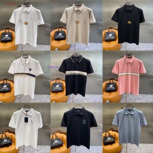 2024 Diseñador Primavera y verano de alta calidad a estrenar Loesise Vouitton Camisa de polo de moda casual para hombres Impreso Camisa delgada para hombres S-4XL