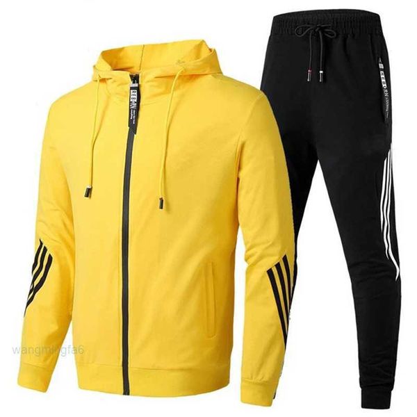 2024 Diseñador Primavera e invierno Nuevo estilo Casual Deportes Cremallera Sudadera con capucha Suéter para hombres y mujeres Conjunto de traje de entrenamiento para correr Se puede pedir