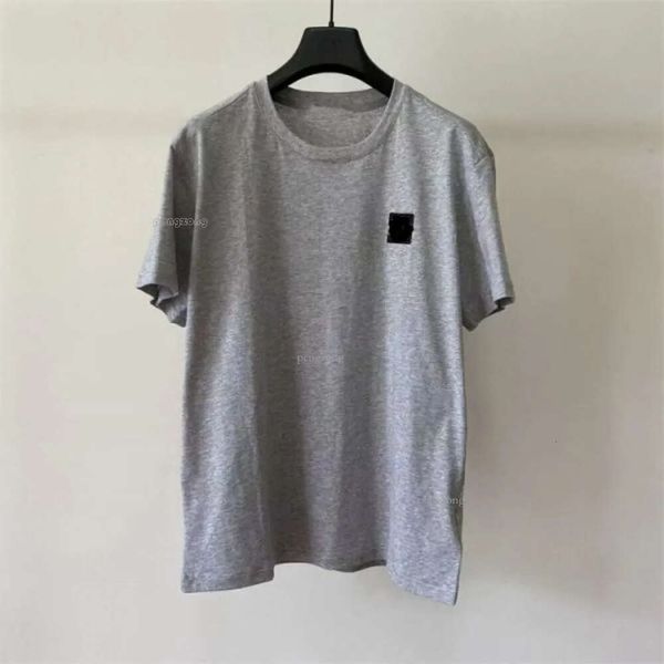 2024 Diseñador Stones Island Camiseta Verano Ropa para hombre Transpirable Letra suelta Impresión Amantes Calle Moda 100% Camiseta de algodón HD 172