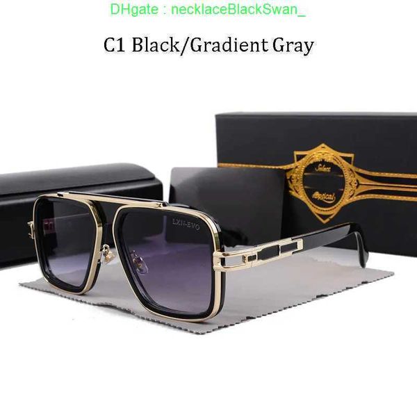 2024 gafas de sol de diseñador para mujeres gafas dita hombres lujo superior moda al aire libre playa muelle clásico rectángulo retro marco senior ppdda IQRG