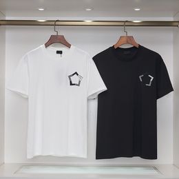 2024 Designer T-shirt de tshirts noirs blancs hommes femmes Arrow Logo imprimement des vêtements de rue surdimension