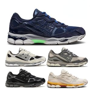 2024 Designer Top Gel NYC Sneakers Marathon Généré Concrete Navy Steel Obsidian Grey Cream Green Blanc Black Black Ivy Outdoor Trail Trainers Running Shoes Mens Womens