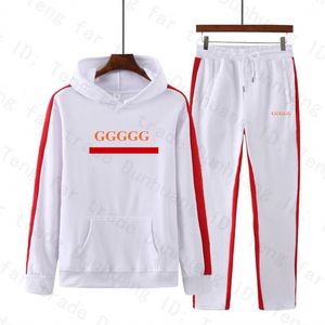 2024 Designer Trainingspak Heren Hoodies G Gedrukt 2 Delige Set Joggingpak Heren Mode Jas En Broek Streetwear Hardlopen Zweetkostuums Dameskleding