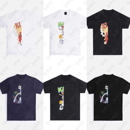 2024 Designer T-shirt Zomer Heren T-shirts Kith Grafische Tee Mode Luxe Kleding Klassieke Patroon Decoratie Losse Casual Ronde Hals Katoen korte Mouw T-shirt