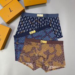 2024 Designer sous-vêtements homme boxer court mâle doux caleçon homme marque de luxe confortable L imprimé boxeurs shorts mâle sexy sous-vêtements