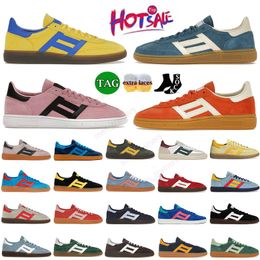 2024 Designer Wales Bonner Flat Handball Spezial Casual Shoes Men Women Pony Leopard Pink Velvet Black Gum Platform Consortium Roze schuim Loafers Lage Runner Trainers