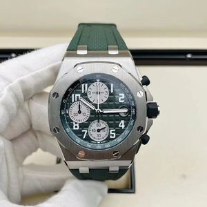 2024 Montre de designer Montres pour hommes Montre d'ornement de luxe Montre de code de chronologie sportive de haute qualité Cadran vert avocat 42mm Mouvement automatique