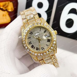 2024 Montres de créateurs pour femmes Classic Quartz Steel Band Full Diamond Three Watch à l'aiguille Tendance minimaliste