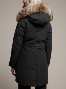 2024 Designer Femmes Down Jackets Ment Long Parka Canada Duck Brillbreak Rossclair Parkas Veste Collier d'hiver Puffer Real Wolf Fur Matef