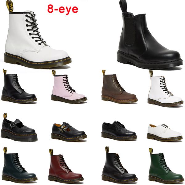 2024 Designer Femmes Bottes Doc Martens Chelsea Bottes Original Femmes Designer Booty Plateforme Hommes Chaussures Classique AAA + Cuir Hiver Neige Bottines Baskets De Sport 35-45