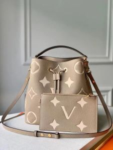 2024 Designer Femmes Sacs à bandoulière en cuir véritable Gaufrage Totes Sac à main Sac à main Bandoulière Seau Sacs à main Fourre-tout Sac Portefeuilles 3PE