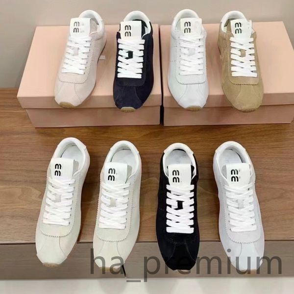 2024 Designer Womens Simple Casual Shoes Fashion Sports Flat Top Low Top MM Alphabet Beige Blue Bleu Nude Green clair Green Sneakers Sallers Sallers Outdoor