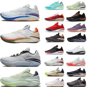 2024 Designer ZOOM G.T. Chaussures de basket-ball pour hommes coupés GT Crimson vert blanc noir Laser bleu vide violet Fusion rouge USA Violet Bright Crimson Team