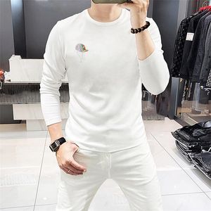 2024 Designers Hommes Mode T-shirt Marques célèbres Hommes Vêtements Noir Blanc Tees Coton Col Rond Manches Longues Casual Hip Hop Streetwear Tshir M-4XL