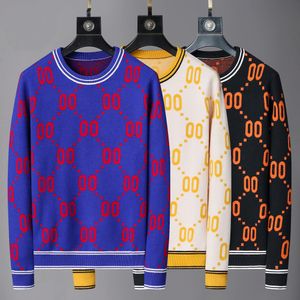 2024 Diseñadores para hombre para mujer suéter de punto jersey letra impresión casual redondo cuello de cuervo suéteres de manga larga tamaño 3xl