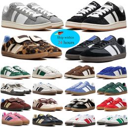 2024 Diseñadores zapatos para hombres para hombres chicle gris zapato spezial spezial zapatillas blancos blancos blancos azules transparentes de color verde color verde oscuro 36-45