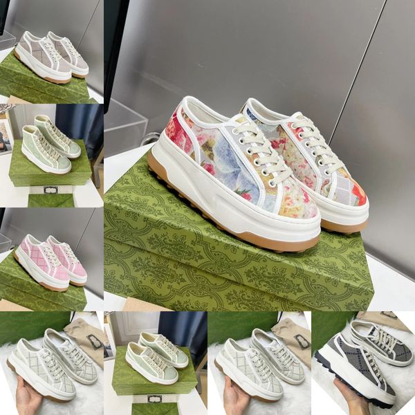 2024 Designers Chaussures Tennis 1977 Sneakers Luxury Toile Chaussures Blue Shoe Rubber Sole Vintage Casual Sneaker Classic Beige Men Femme Chaussures