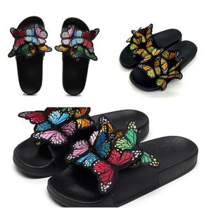 2024 Designers Slider Sandal Pantoufles pour hommes Black Bee Tiger Slide Canva vert été plage Slide TAILLE 36-41 GAI