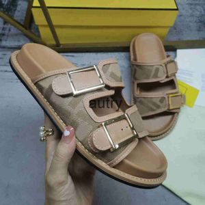 2024 Ontwerpers Slippers Voel Sandalen Mannen Schoenen Raffia Dubbele Band Glijbaan F Slipper Vrouwen Sandaal Comfortabele Zachte Platte Schoenen Stro Slides Paar Rubber Slippers 35-45