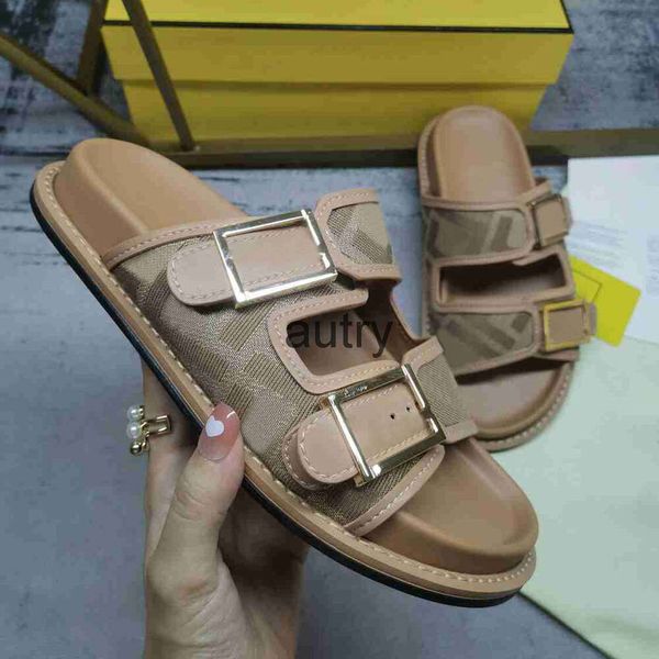 2024 Designers Pantoufles Feel Sandales Hommes Chaussures Raphia Double-Band Slide F Slipper Femmes Sandale Confortable Chaussures Plates Souples Diapositives De Paille Couple Pantoufles En Caoutchouc 35-45