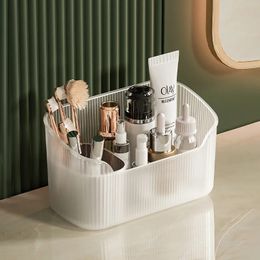 2024 Desktop cosmetica opbergdoos toiletartikelen katoenen staafcontainer badkamer accessoires borstels make -up organizer kast lipsticks doos - voor -
