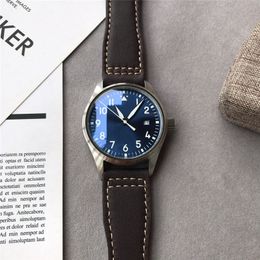 2024 Durchmesser 46mm Designer Herrenmode Lässige wasserdichte Uhren Herren Hochwertige automatische mechanische Edelstahluhr schwarzes Lederband IC17