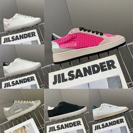 2024 Dirty Shoes Mid-Star Sneakers Designerversie Italiaanse Retro Handgemaakte Dames met handtekening op de enkel Zwart lederen inzetstukken 35-46 met doos 17 28