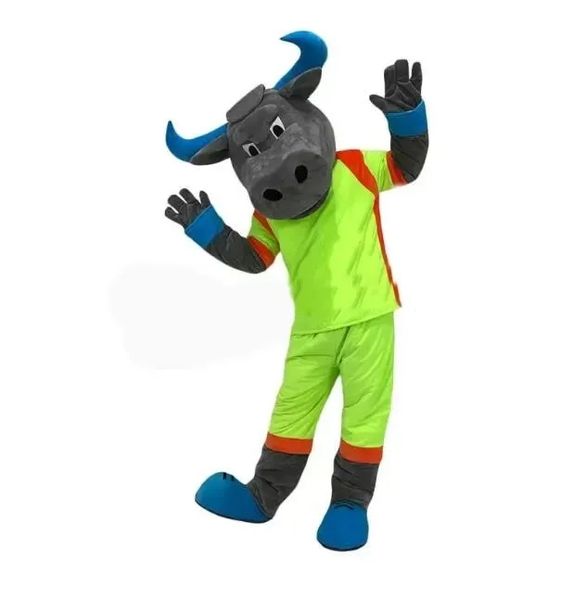 2024 Descuento Fábrica Vaca Buey Ganado Traje de mascota Vestido de lujo Cumpleaños Fiesta de cumpleaños Traje de Navidad Carnaval