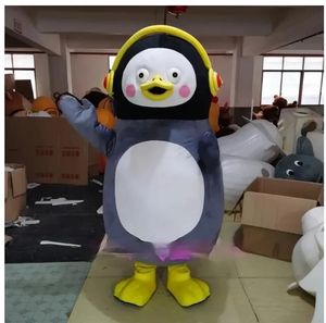 2024 Discount Factory Penguin Cartoon Doll Mascot Costume Fancy Dishing Birthday Party Femme Christmas Suit Carnival