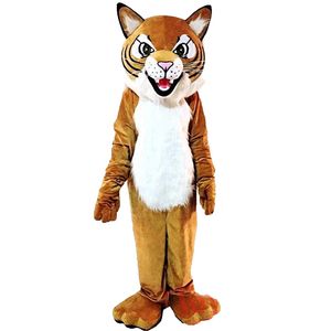 2024 Remise d'usine Tiger WildCat Costume de mascotte Déguisement Fête d'anniversaire Costume de Noël Carnaval