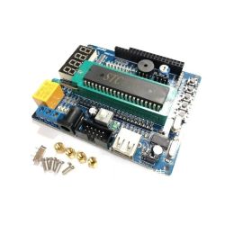 2024 DIY Learning Board Kit pour AVR Microcontroller Development STC89C52 Learning Board adapté à la partie 51 Assemblage et développement