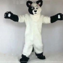 2024 Hondenmascotte Kostuum Party Fursuit Furry Suits Long Fur Fox Party Game Cartoon Jurk Outfits Carnival Halloween Pasen advertentie Kleding