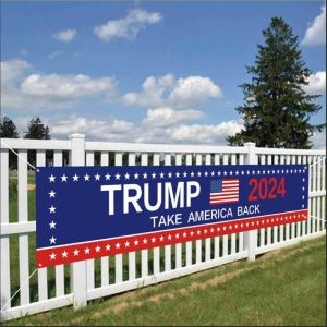 2024 Donald Trump Vlag 300x50cm Banner Take America Back Vlaggen DHL Shipping s