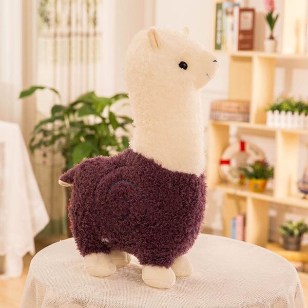 2024 Dorimytrader 31 ''/80 cm encantador juguete de Alpaca grande relleno suave peluche Animal oveja Alpaca muñeca 3 colores bonito regalo para niños envío gratis
