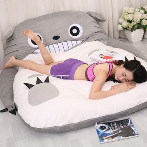 Dorimytrader-saco de dormir de Totoro de Anime japonés, alfombra suave de felpa grande, colchón, sofá cama con algodón, 2024, envío gratis