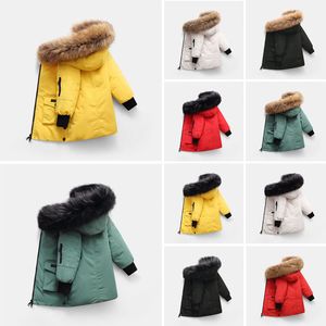 2024 Down Coat Enfants Designer Down Manteau Veste d'hiver Garçon Fille Bébé Vestes avec badge Épais Chaud Manteaux Manteaux Enfants Parkas Mode Classique Taille 100-170