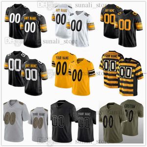 2024 Draft Pick Football Jerseys 76 Troy Fautanu Zach Frazier Roman Wilson Payton Wilson Mason McCormick Logan Lee Ryan Watts Zwart Witgele gestikte kwaliteit