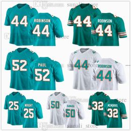 2024 Draft Pick Jerseys 44 Chop Robinson 52 Patrick Paul 25 Jaylen Wright 50 Mohamed Kamara 32 Patrick McMorris Green Teal White Costa Costa cosida